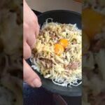 めっちゃ簡単にキャベツの「巣ごもり」。#気楽にクック #簡単レシピ #巣ごもり #キャベツレシピ