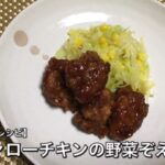 バッファローチキンの野菜ぞえ