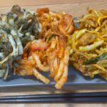 【うどんレシピ】かき揚げにうどんを入れて三色揚げてみた！