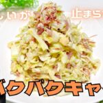 【野菜が止まらない！バクバクキャベツ】ほんっっとに美味しい★大人から子どもまで箸が止まらない！無限キャベツ★レンジで簡単！時短！絶品野菜！キャベツ消費レシピ！