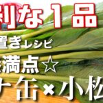 【作り置きからメインまで！】便利すぎる優しい１品☆「ツナ缶と小松菜の簡単ゴマ和え」の作り方【糖質オフレシピ】