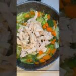 減量飯 コンソメ茶漬け Chicken Rice Soup #高タンパクレシピ #筋トレ飯 #ダイエット飯 #低カロリーレシピ #野菜たっぷり #高コスパ