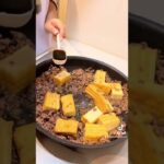 厚揚げ豆腐とひき肉丼 #shorts #料理 #時短レシピ