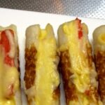 【お弁当簡単】お弁当おかず なんてこんなもん　カニカマ　ちくわチーズ入り