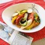 九州シジシー 野菜ソムリエ 簡単レシピ♪『焼きケチャップで美味しい!具だくさんナポリタン』