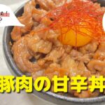 【豚肉レシピ】タレがおいしい！｜「豚肉の甘辛丼」の作り方