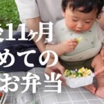 【初めての】ピクニックでお弁当のアレを爆食いする生後11ヶ月の赤ちゃん【離乳食レシピ】