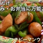 【食材2つだけ】おつまみ・お弁当に万能おかず!超簡単やみつきピーマンウィンナー