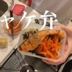 シャケ弁｜20分で完成｜簡単お弁当｜20代OLのひとり暮らし