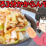 【リアル3分クッキング】サバマヨ丼を作ったぞ!【ゆっくり料理】