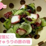 #42 【副菜・常備菜】夏バテ対策に◎タコときゅうりの酢の物