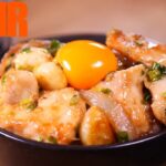 【飯テロ男飯】最強スタミナ☆旨すぎるネギ塩鶏丼【料理レシピ/男飯/ネギ塩鶏丼/スタミナ丼/飯テロ/料理音/ASMR】