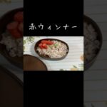 簡単お母さんのお弁当/赤ウィンナー/なすの照り焼き #shorts