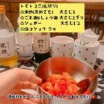 “野菜を食べよ😋”米酢のトマトソース🍅.さっぱりした野菜レシピ.