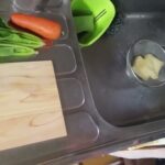 副菜から作るよ【ソースチキンカツ丼】