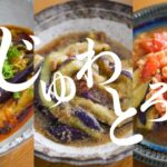 【茄子レシピ3選】レンジで簡単！メイン級副菜レシピ