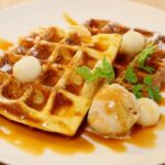 ホットケーキミックスで簡単白玉団子ワッフルの作り方・レシピ【簡単アメリカンワッフル】おうちカフェ Easy American Waffle Recipe｜Coris cooking
