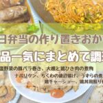 【作り置きおかず】冷凍保存OKの 7品お弁当用に！ひたすら作るだけの動画。