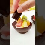 【氷で作る！】チョコカップスイーツの作り方 #Shorts
