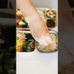 【お弁当記録】鮭とチンゲン菜のごま味噌炒め&ハンバーグ#shorts