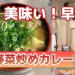 【時短レシピ】簡単で栄養も摂れる！「野菜炒めカレー」を紹介