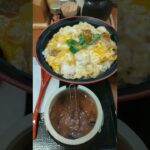 親子丼大盛に塩辛を入れる‼️