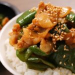 ピーマン大量消費!ピーマンたっぷり豚丼!