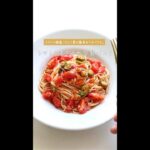 【夏野菜で簡単】ミニトマトとオクラの冷製パスタの作り方 [パスタレシピはBINANPASTA] #shorts