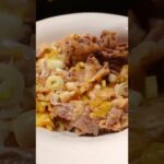さっぱりネギ肉温玉丼の作り方! #shorts