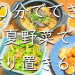 夏野菜でちゃちゃっとできる作り置き/料理/レシピ/管理栄養士/夏野菜/作り置き/料理動画