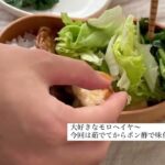 曲げわっぱ弁当/盛り付け/レシピ/vlog/