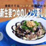 【旬野菜レシピ】新生姜つゆのレンジ蒸ししゃぶ（22.09.09）