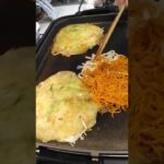 おうちお好み焼き3　三次市江草商店の辛麺そばとうどん　おうち広島風お好み焼き「はっちゃん」（勝手に命名）