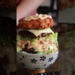Big Mac Rice Bowl | 20sec cooking | ビッグマック丼 #shorts #cooking #asmr