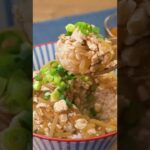 【節約どんぶり】もやしと豆腐のあんかけそぼろ丼の作り方 #Shorts