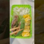 使い捨てお弁当箱、盛り付けるのむずかった/#shorts #vlog