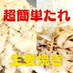 【美味しい生姜焼き】おうちで超簡単たれで生姜焼きレシピ!