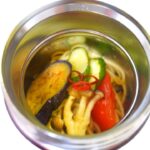 野菜たっぷりペペロンチーノ【スープジャーレシピ】