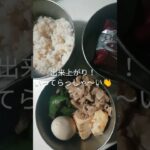 【豚こま煮😋】今日のお弁当🍳リアルな朝の台所