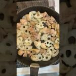 【簡単レシピ】フードロス削減！ゼブラナスと蓮根と鶏肉の甘酢炒めの作り方！【#shorts】