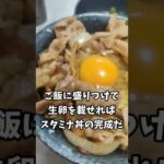 にんにくたっぷりスタミナ丼で仕事の疲れを吹き飛ばす!! #shorts