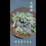 うどんより野菜が多い！大草原サラダうどん #shorts