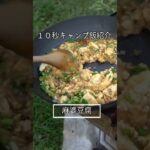 焚き火で簡単中華料理 #shorts #キャンプ飯 #簡単レシピ #camp #中華料理