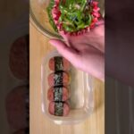 魚肉ハンバーグでスパム風おにぎり#shorts #short #お弁当