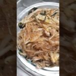 豚バラ春雨もやしワカメ入り炒め。#気楽にクック #簡単レシピ #余り物 #もやしレシピ