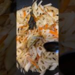 昨夜の夕飯♪大根の皮でキンピラ😋※蓮根メインやけどw