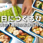【1週間のお弁当作り】お弁当日記vlog #11｜1週間のお弁当｜前日に作る弁当｜手抜き｜夜｜作り置き｜簡単レシピ｜冷凍食品｜主婦1年生