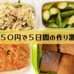 【作り置き】激安食材で4品作りました！お弁当にも！パンケーキクッキーもハマる秋。