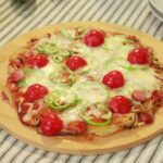 【阿蘇の野菜たっぷり２人分レシピ】 ピザ風シイタケ／阿蘇のシイタケ・ミニトマトを使ったレシピ／　Eat ASO, Keep ASO.