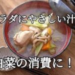 【白菜消費・汁物レシピ】野菜がたっぷり摂れる！鶏肉と白菜の具だくさん汁の作り方
